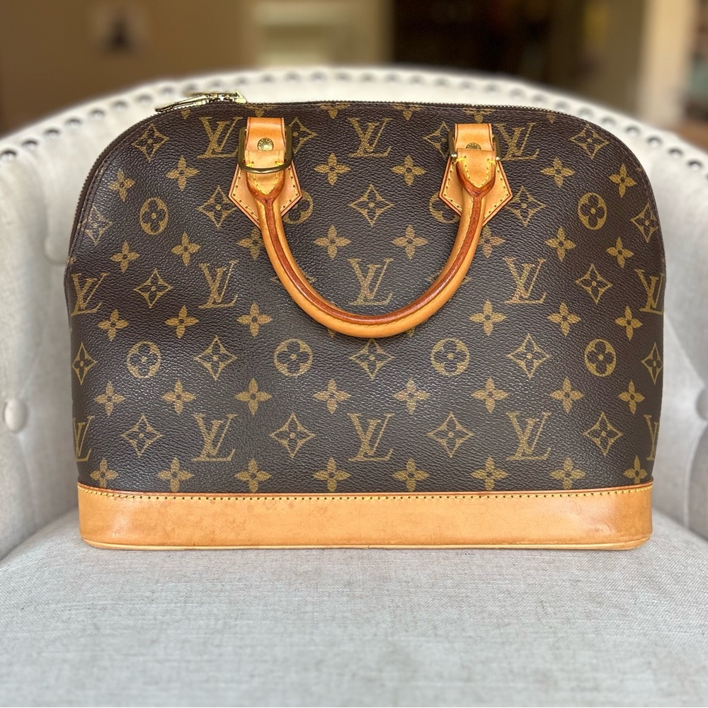 Authentic Louis Vuitton LV Monogram Alma PM with COA Designer Vintage